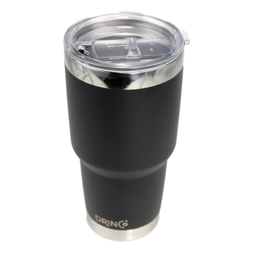 DRINCO 30oz Insulated Tumbler with Spill-Proof Lid & Straws
